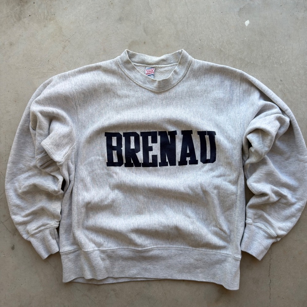 Vintage Soffe Super Sweats Brenau University Gray Crewneck Sweatshirt Mens Large